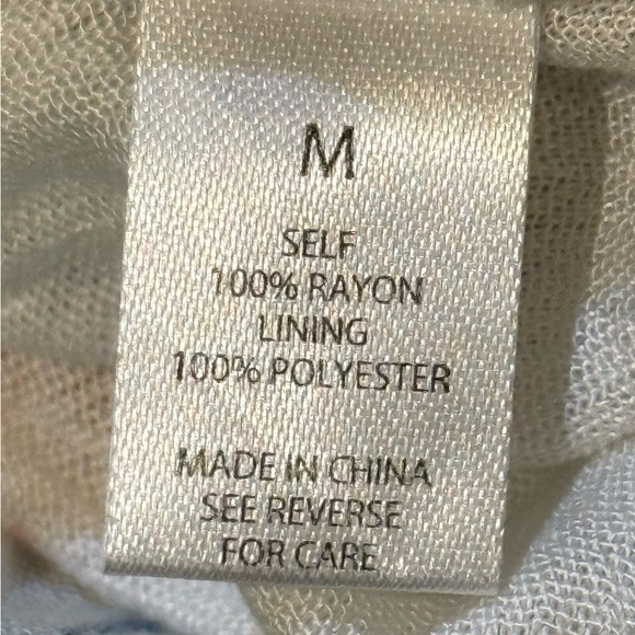 NWOT Wishlist White Floral Open Back‎ Tiered Rayon Dress - Picture 10 of 13